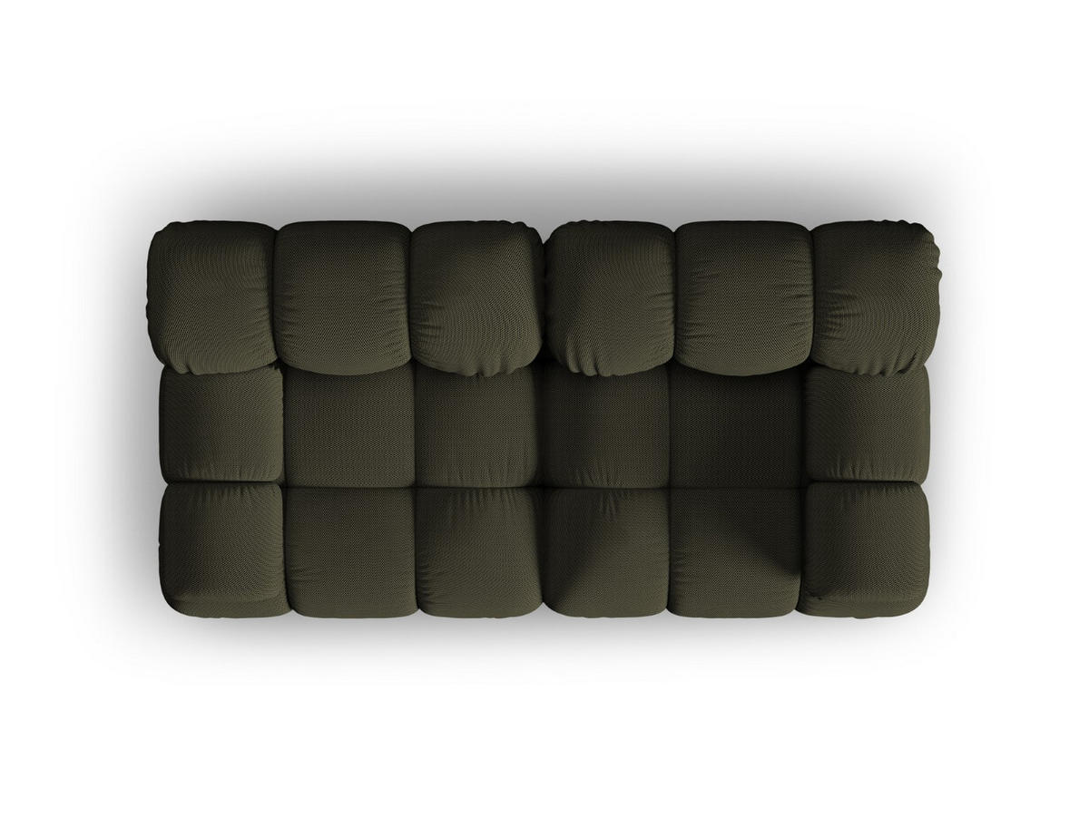 SOFA modular Bellis aus 3D-Stoff Amazonasgrün 2 Sitzplätze - Waldgrün, Textil (94/70/188cm) - Micadoni