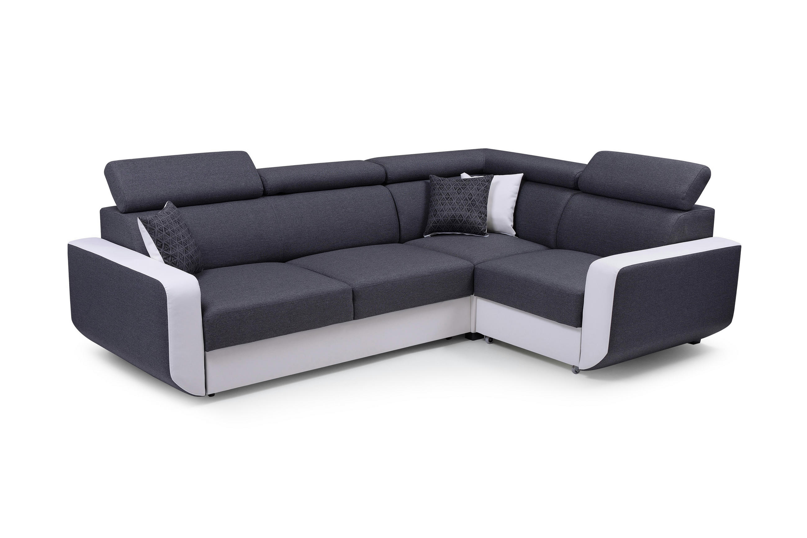 Masseno Ecksofa Grau 263x184 cm