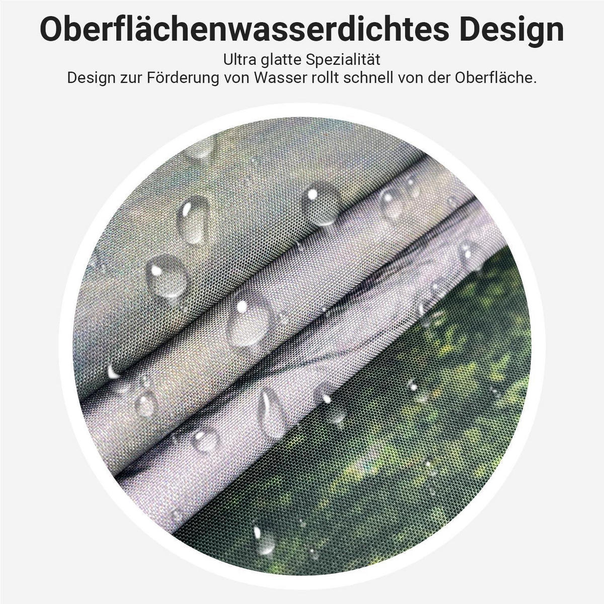 DUSCHVORHANG Nebel Wald 180 x 200 cm Textil Wasserabweisend - Grün, Textil (180/200cm)