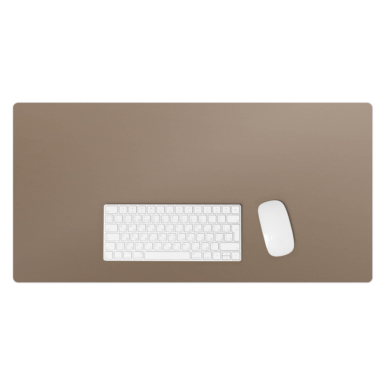 Wallfluent Schreibtischunterlage Beige 45x1.6x90 cm