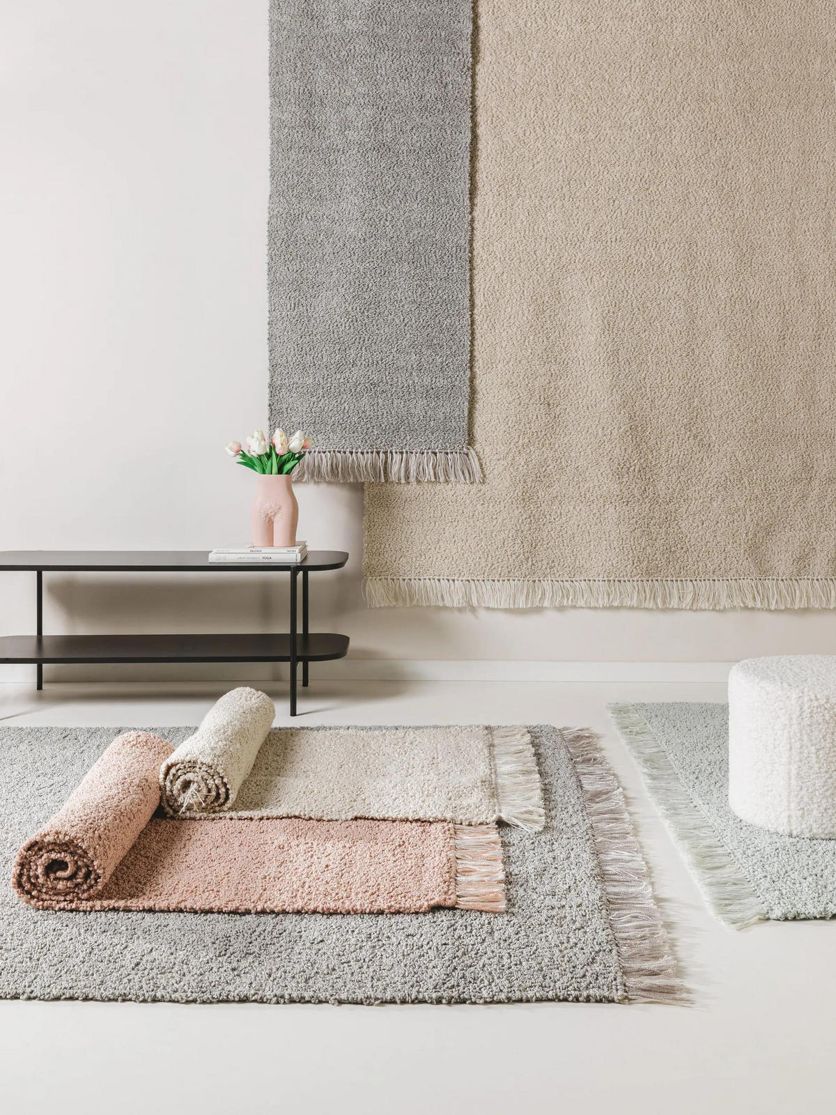 WENDETEPPICH Eddy Hellgrau 120x170 cm - Hellgrau, Textil (120/170cm) - benuta Nest