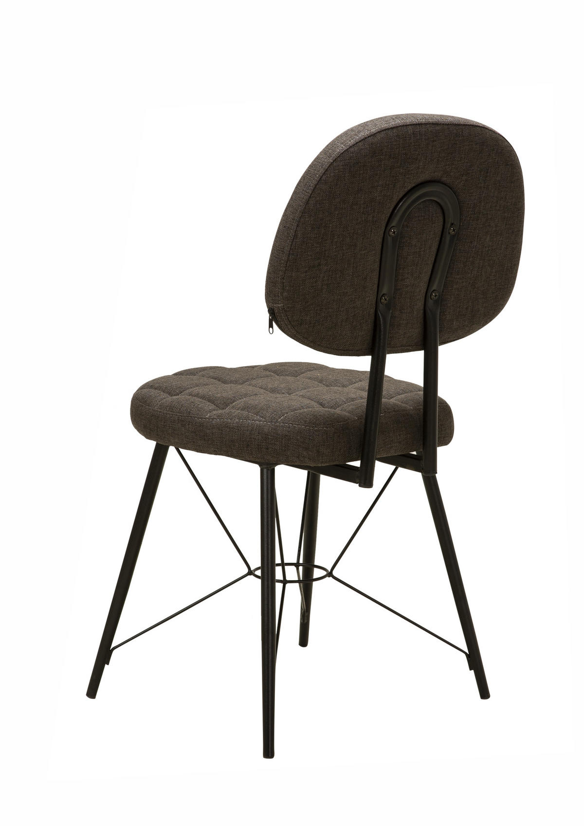 ESSZIMMERSTUHL VICTORIA mit Metallbeinen - Anthrazit, Holz/Textil (45/90/56.4cm) - Stuhlmann