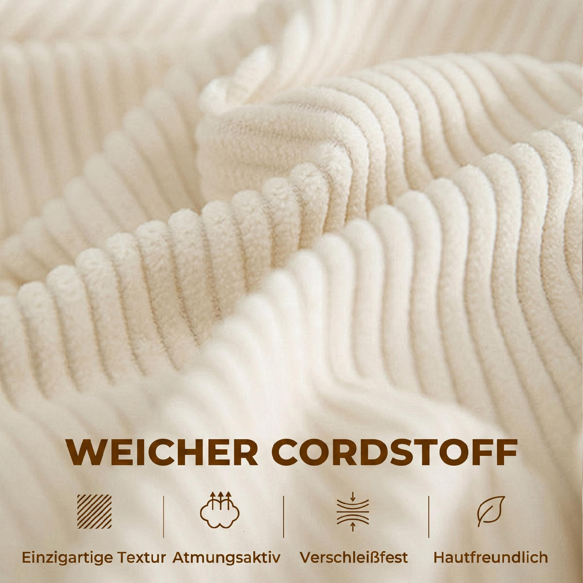 2-SITZER Sofa Creme 212.0/80.0/88.0 cm - Creme, Textil (80/88/212cm)