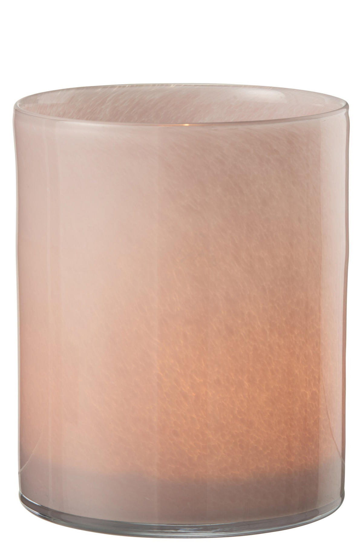 KERZENHALTER JADE - Glas - Rosa - L - Pink, Glas (15/18/15cm) - J-Line
