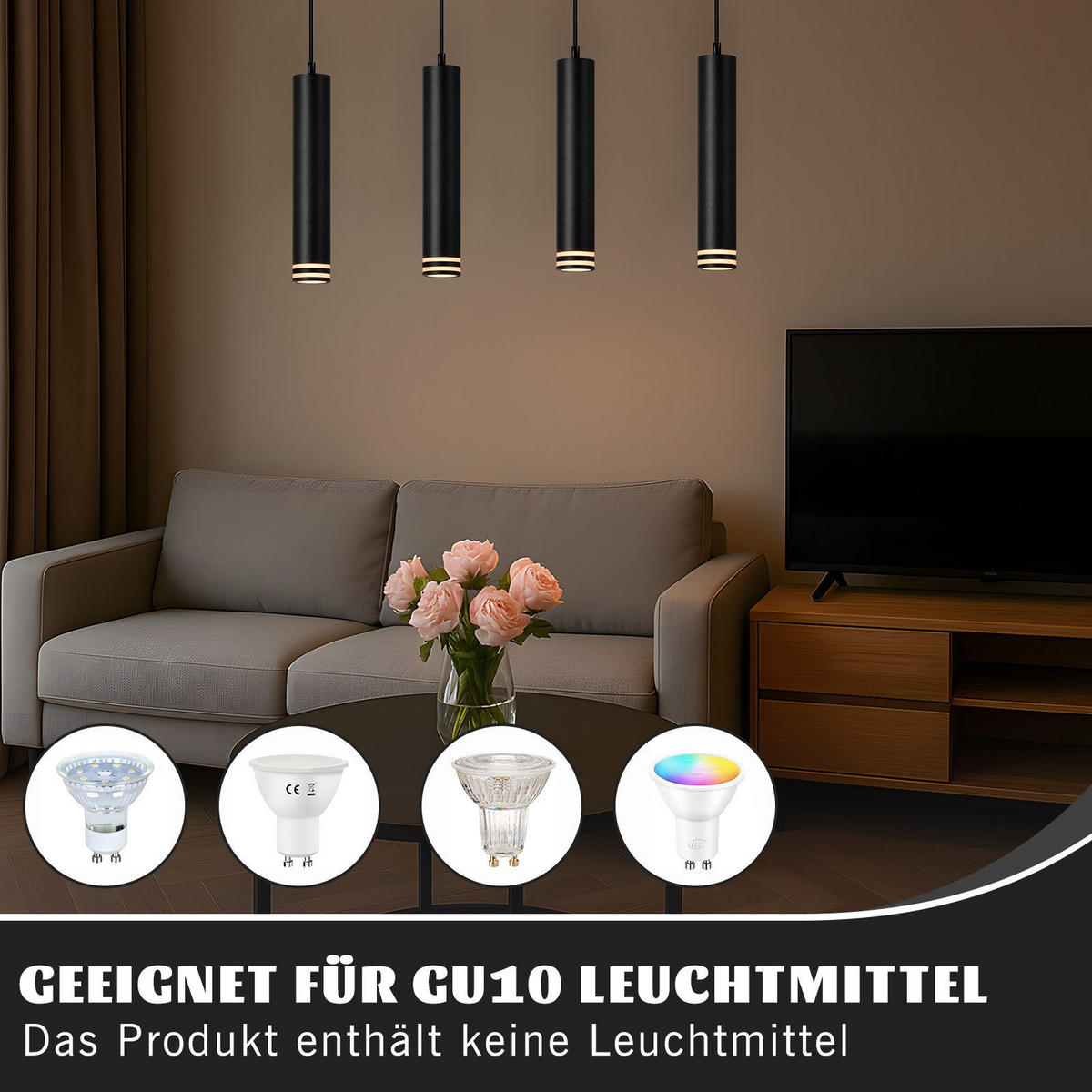 PENDELLEUCHTE BLAKE Ⅲ 155/30/6 cm - Schwarz, Metall (155/30/6cm) - Nettlife