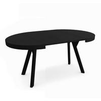 ESSTISCH Domingo Schwarz 100-250 / 100 / 76cm - Schwarz, Holz/Holzwerkstoff (100/100/76cm) - Feldmann-Wohnen