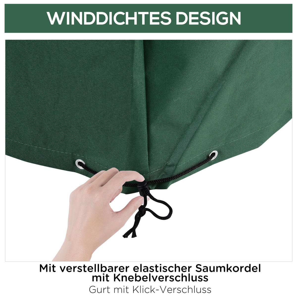 SCHUTZHÜLLE, Grün, Oxford - Grün, Textil (135/75/135cm) - Outsunny