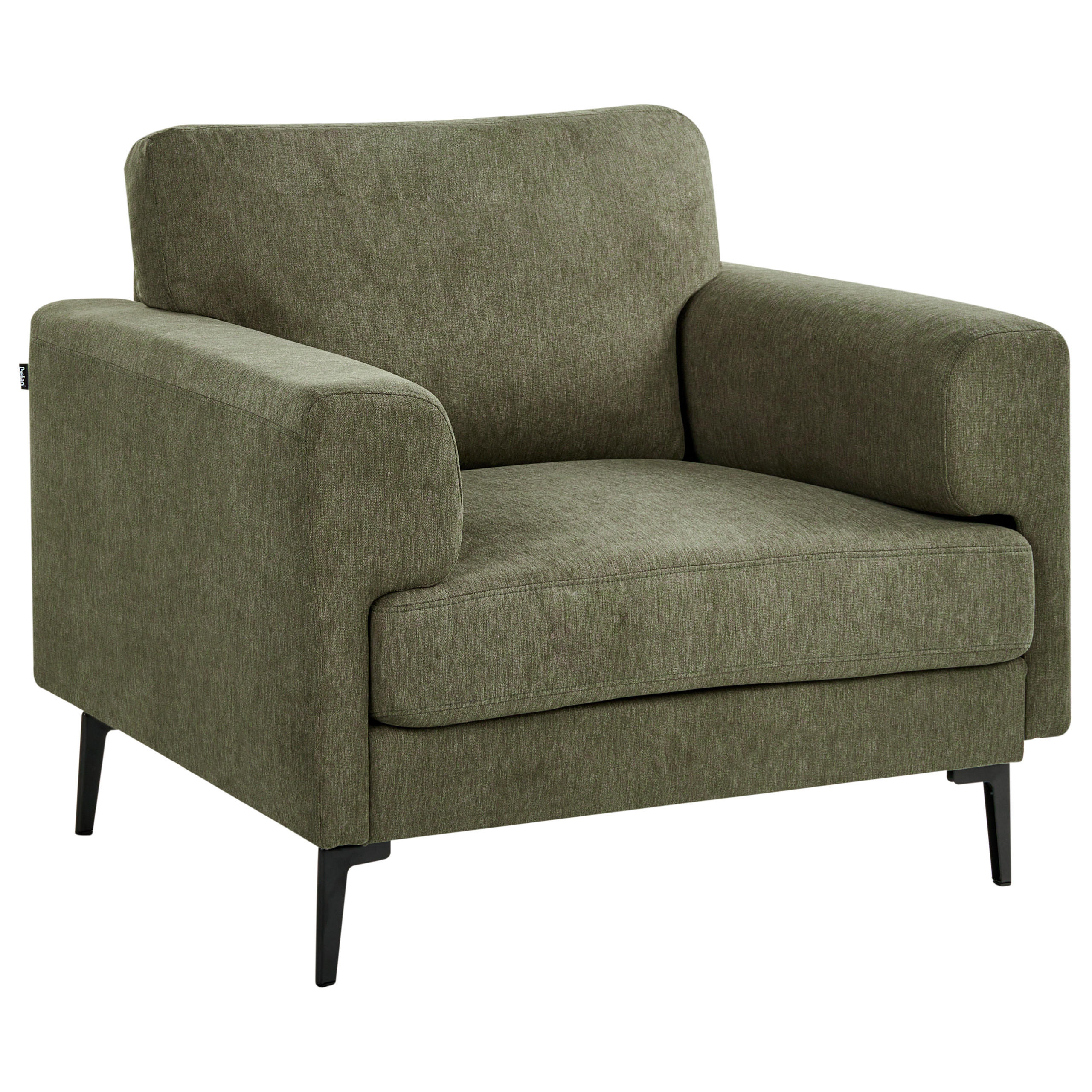 SESSEL Stoff Grün Lousto - Grün, Textil (102/85/65cm) - Beliani