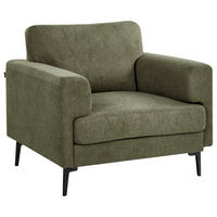 SESSEL Stoff Grün Lousto - Grün, Textil (102/85/65cm) - Beliani