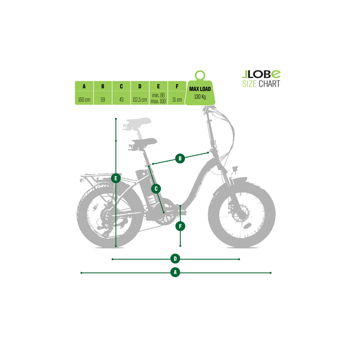 FALT E-BIKE 20" TERRAIN, GRAU - Rot, Metall (125cm) - LLOBE