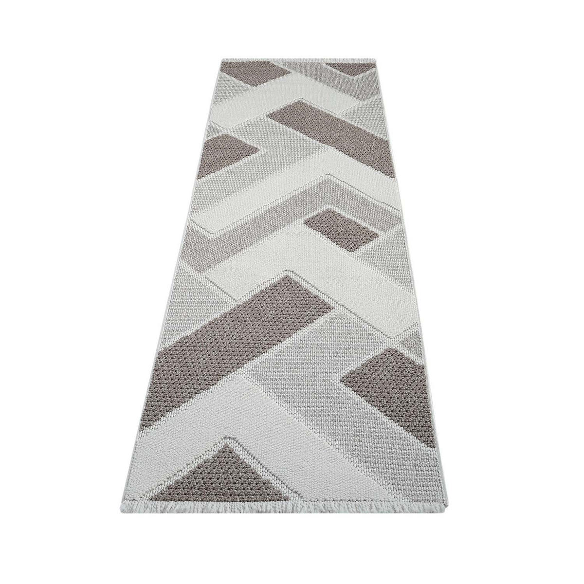 KURZFLOR-TEPPICH Lindo 8877 Beige 80x300 cm - Beige, Textil (80/300cm) - carpet city