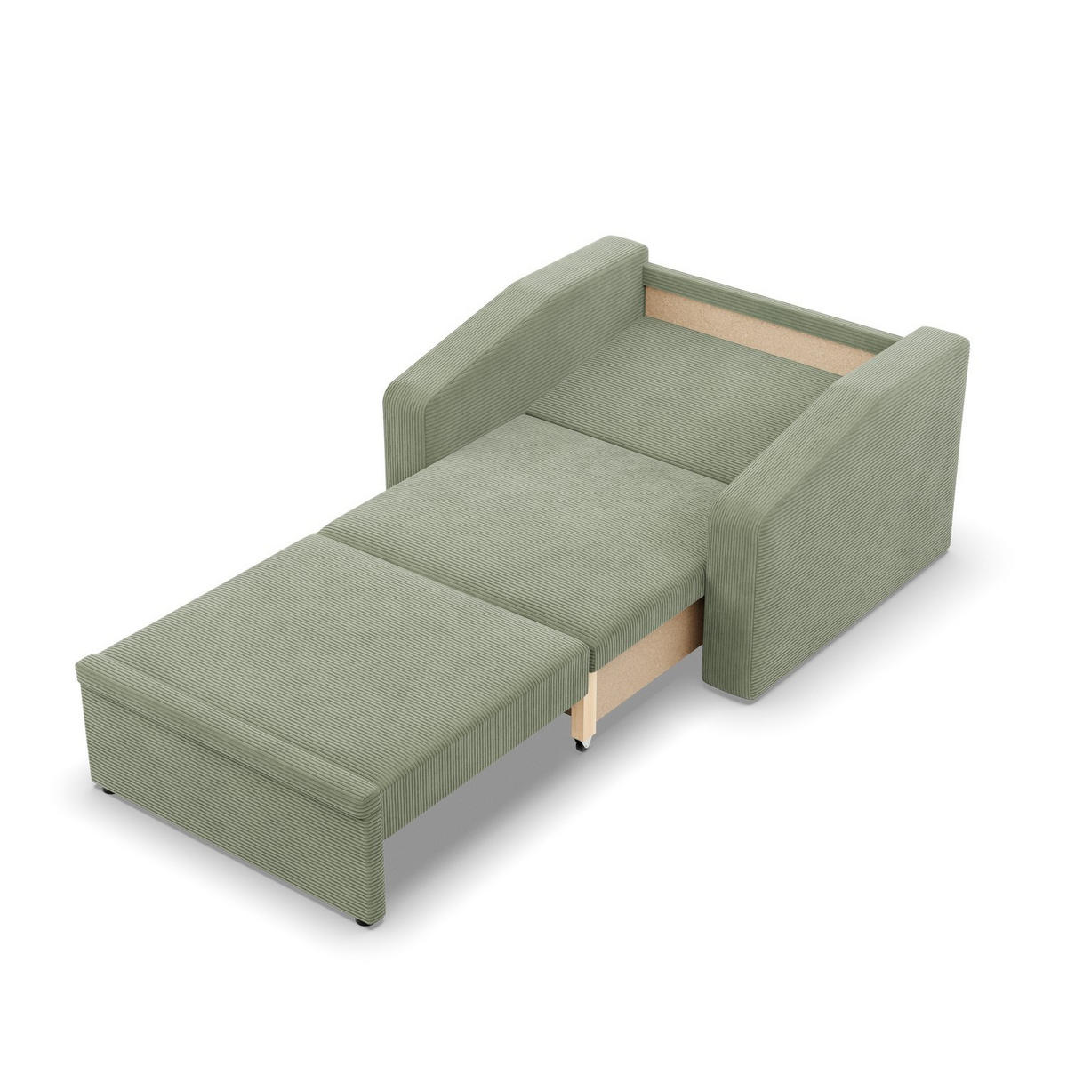 LOUNGESESSEL ORBIT, 80 CM, Cord - Grün - Grün, Textil (108/80/87cm)