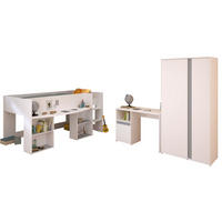 KINDERZIMMER-SET 3-tlg. Parisot Pirouette 13 Holzdekor Weiß - Weiß, Kunststoff (100/1/200cm) - 58aufmkessel