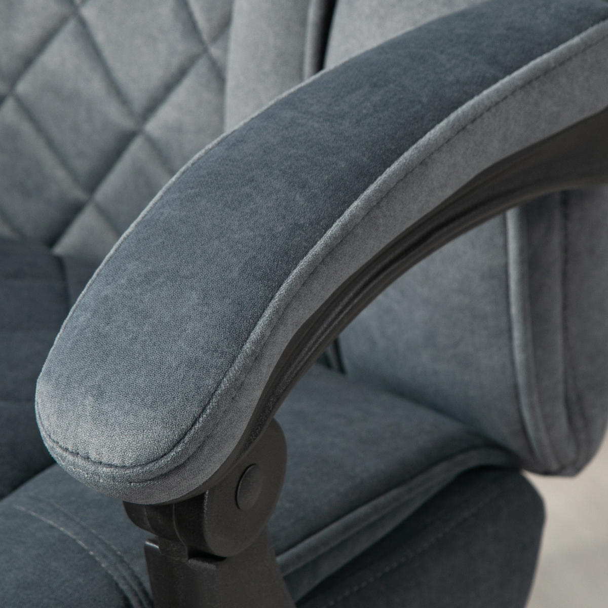 CHEFSESSEL DE-11728 mit massage- & heizfunktion neigbar Grau - Dunkelgrau, Textil (72/119/67cm) - ComfortXL