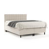 BOXBETT Milo Beige 160/200 cm - Beige/Schwarz, Holz/Holzwerkstoff (160/200cm) - Maison de Reve