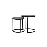 BEISTELLTISCH Trelo Bronze Ø49/52 cm 2er-Set - Bronzefarben, Metall (49/49/52cm) - Light & Living
