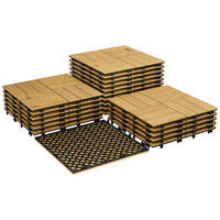 TERRASSENFLIESE 30x30 cm 22-teilig, Braun - Gelb, Holz (30/30/2cm) - Kaket