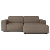 ROHOVÁ POHOVKA Sellmo 210 cm - černá/světle hnědá, textil/plast (210/166cm) - Selsey