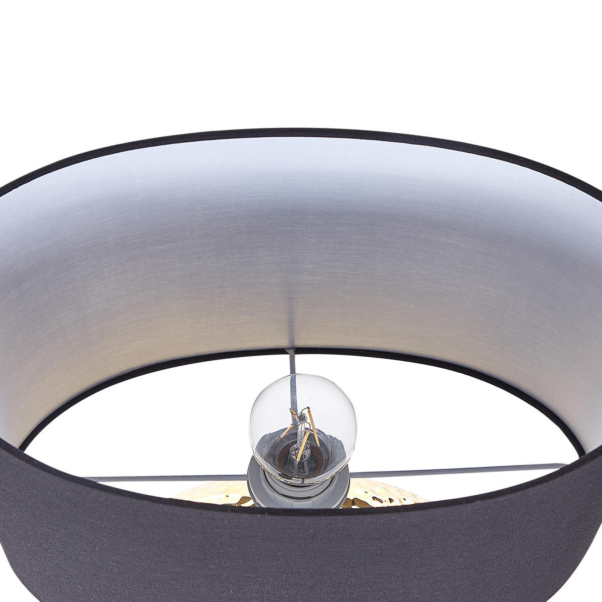 TISCHLAMPE Nasva 35/35/51 cm - Schwarz, Keramik (35/35/51cm) - Beliani