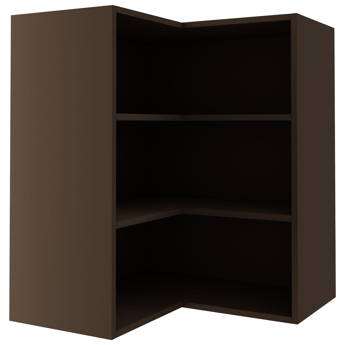 ECKHÄNGESCHRANK Essen W12/60 Weiß Hochglanz / Eiche Artisan Matt 60 / 60 / 72cm - Weiß Hochglanz/Eiche Artisan, Holz/Holzwerkstoff (60/72/60cm) - Feldmann-Wohnen