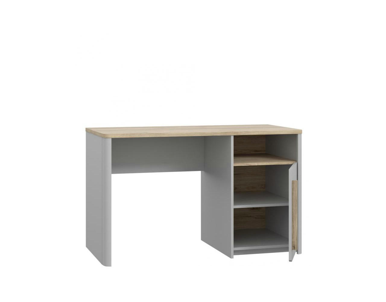 JUGENDZIMMER Surfino in Grau und Catania Eiche 7 teilig - Grau, Holzwerkstoff (120/200/80cm)