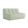 2-SITZER-SOFA Strukturstoff Stoff Grün - Schwarz/Hellgrün, Kunststoff/Textil (160/75/93cm) - Makamii