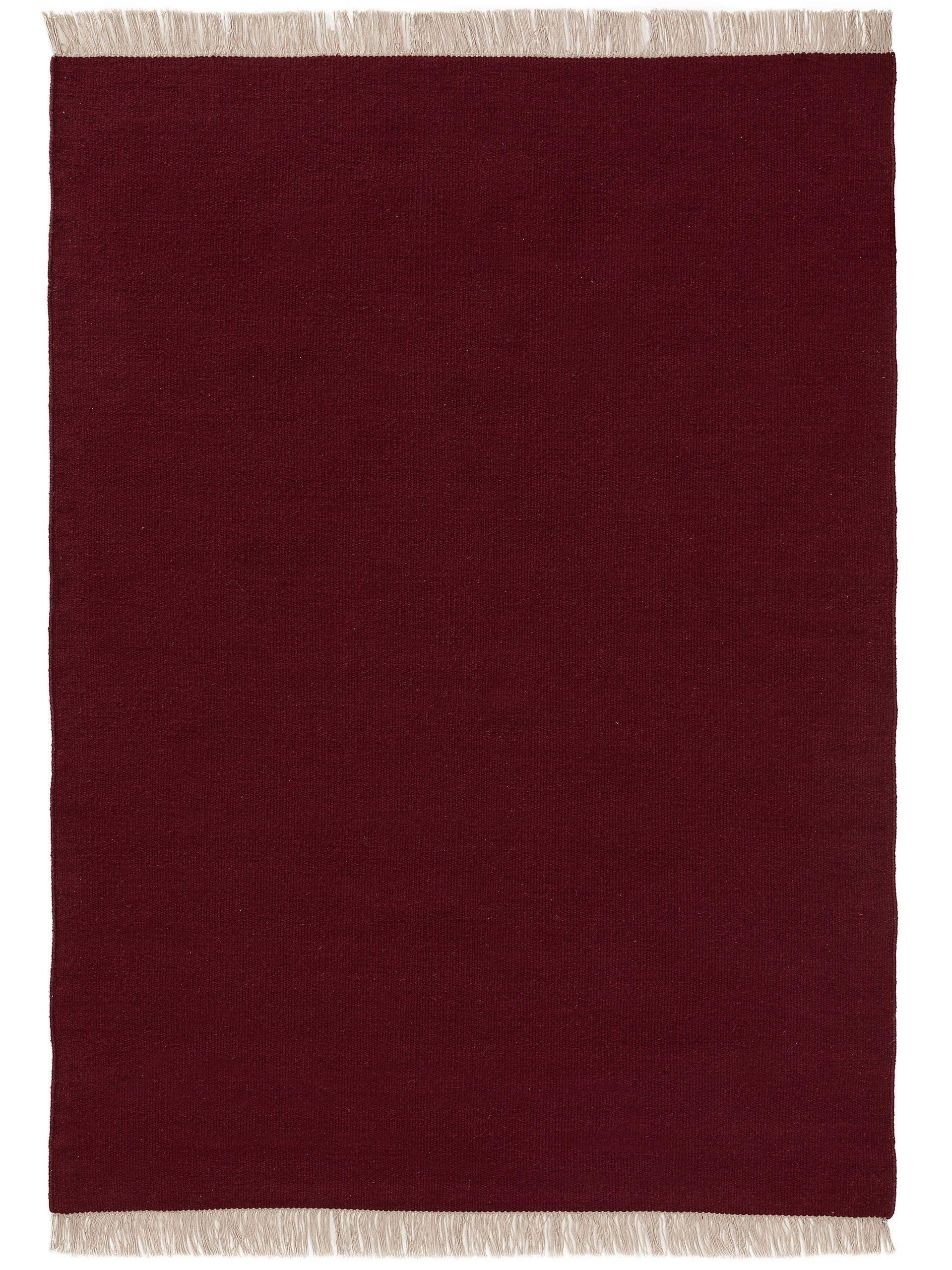 WOLLTEPPICH Liv Dunkelrot 170x240 cm - Dunkelrot, Textil (170/240cm) - benuta Pop