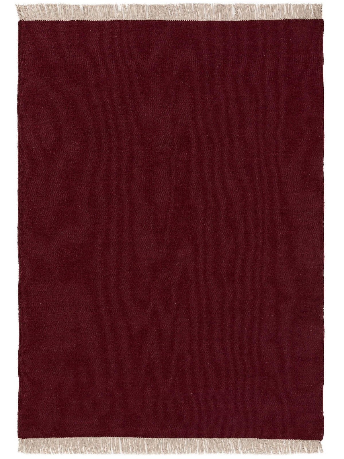 WOLLTEPPICH Liv Dunkelrot 170x240 cm - Dunkelrot, Textil (170/240cm) - benuta Pop
