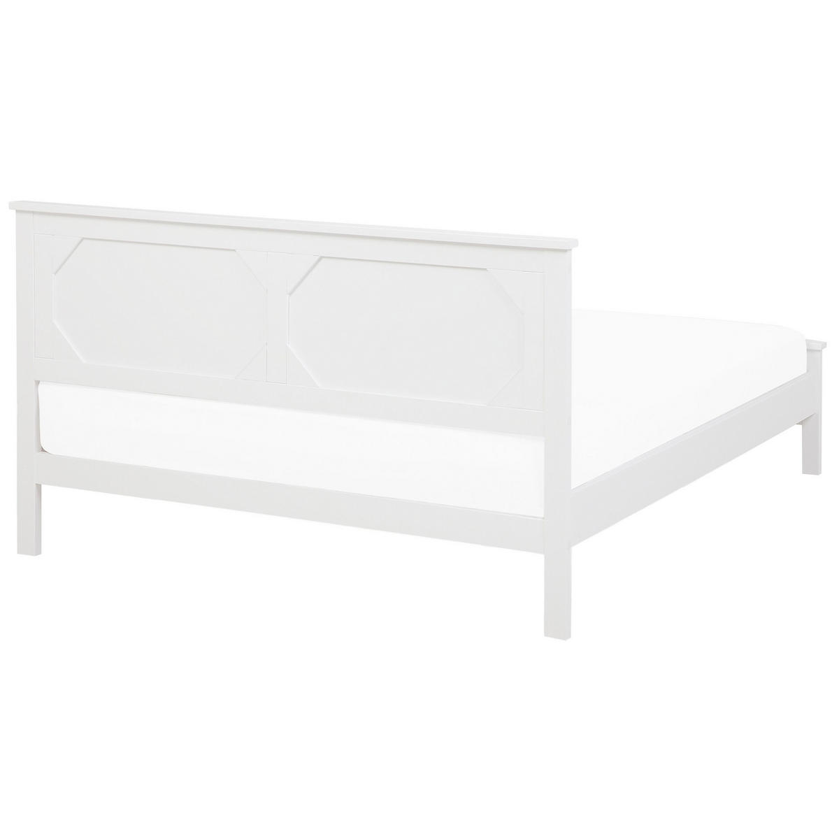 HOLZBETT 180/200cm Weiß Olivet - Weiß, Holz (180/200cm) - Beliani