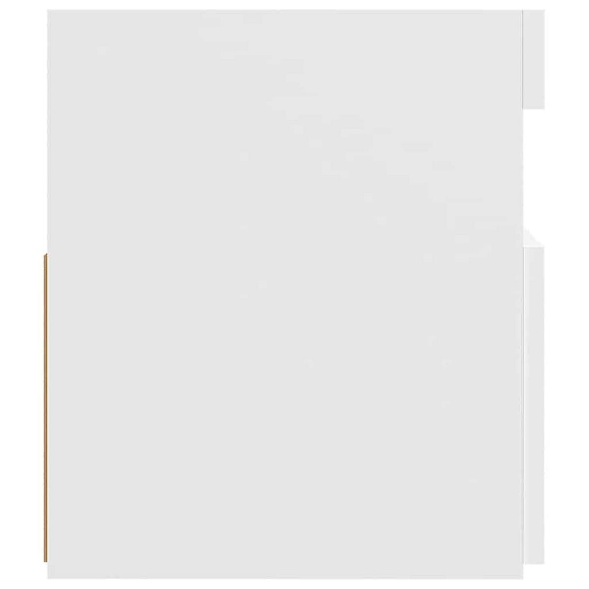 TV-SCHRANK Mit Led-Leuchten Weiss 120/35/40 Cm - Weiß, Holzwerkstoff (34/40/70cm) - vidaXL