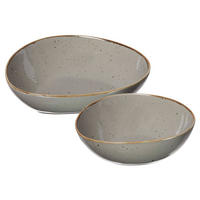 SERVIERSCHALEN-SET Taste taupe 2er Set - Taupe, Keramik (1/1/1cm) - Ritzenhoff Breker
