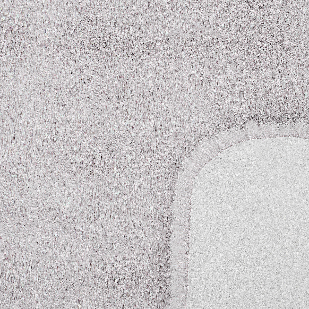 KUNSTFELL-TEPPICH Undara 90/60 cm - Grau, Kunststoff (60/90cm) - Beliani