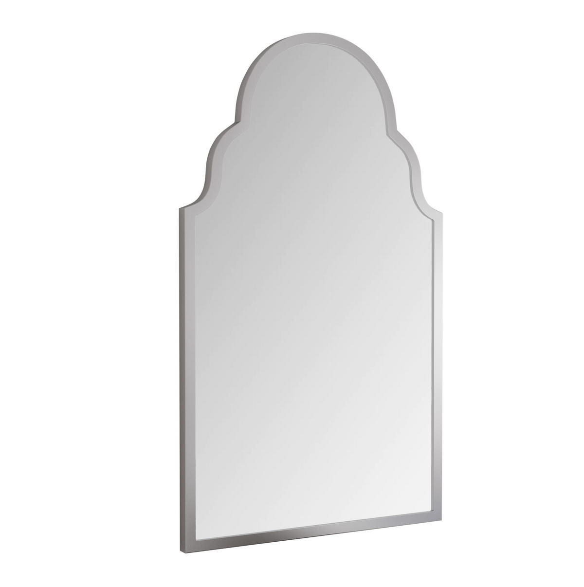 WANDSPIEGEL Rechteckig 61x101x3cm Silber mit Metallrahmen Für Badezimmer,Wohnzimmer,Flur - Silberfarben, Glas (61/101/3cm) - Modfu