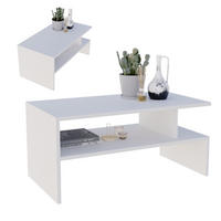 COUCHTISCH Holzwerkstoff rechteckig stabil Weiß 50/45/93cm - Weiß, Holzwerkstoff (50/93/45cm) - CraftPAK