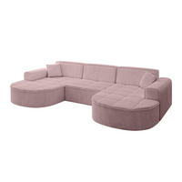 WOHNLANDSCHAFT TARO-U1 - 303x171x79,5 cm Rosa - Rosa, Holzwerkstoff/Textil (303/79.5/171cm) - ALTDECOR