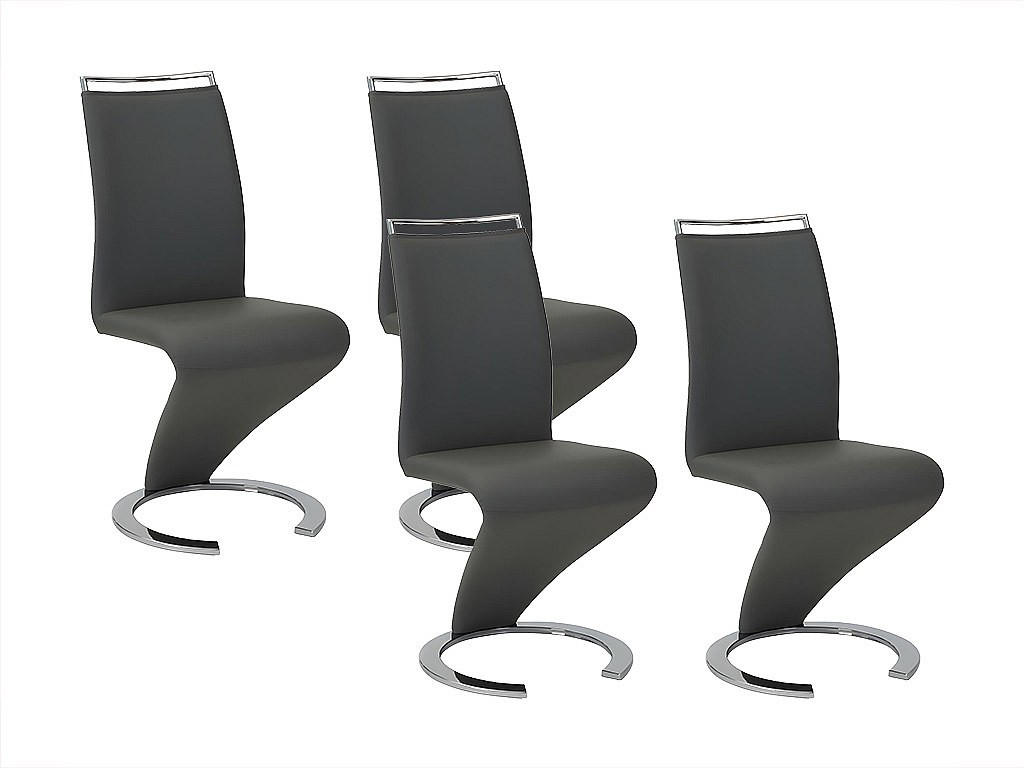 Vente-Unique Stuhl Schwarz 61x100x49 cm