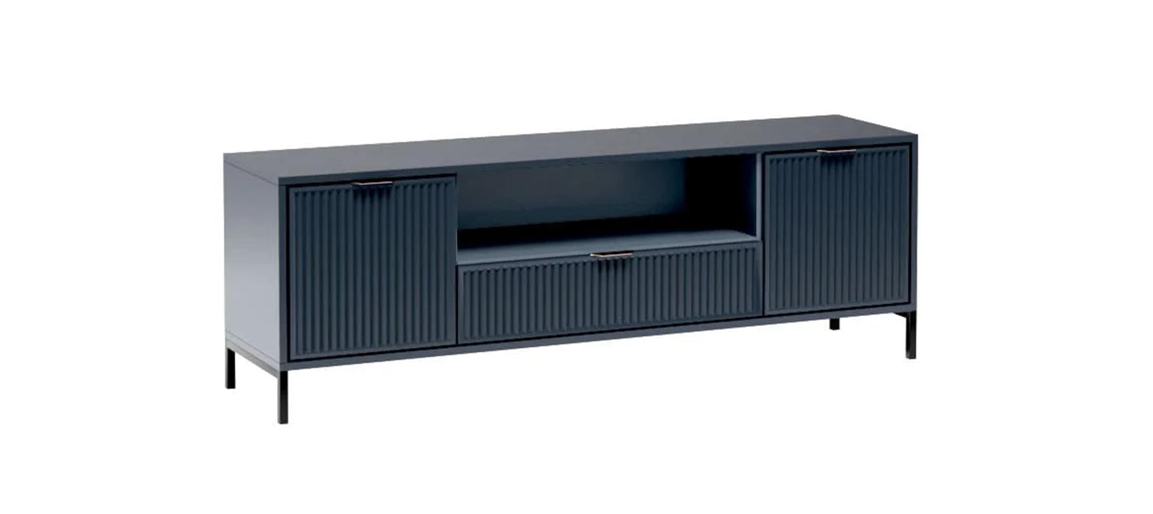 Meblini Tv-Schrank Dunkelblau 165x56x41 cm