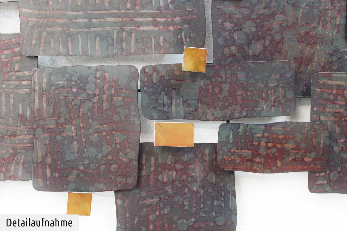 WANDDEKO Braun 103,5/62 cm - Braun, Metall (2.7/62/7cm) - KUNSTLOFT