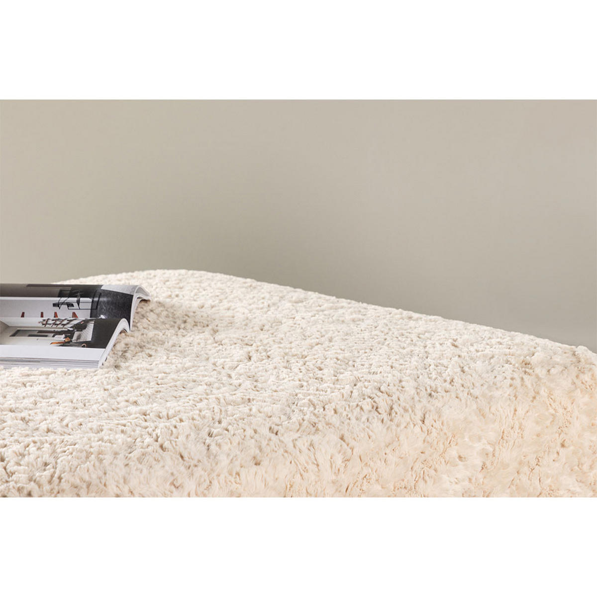 POUF, Frankie, Beige, Stoff, 100 x 100 x 30 cm - Beige, Textil (100/30/100cm) - ebuy24