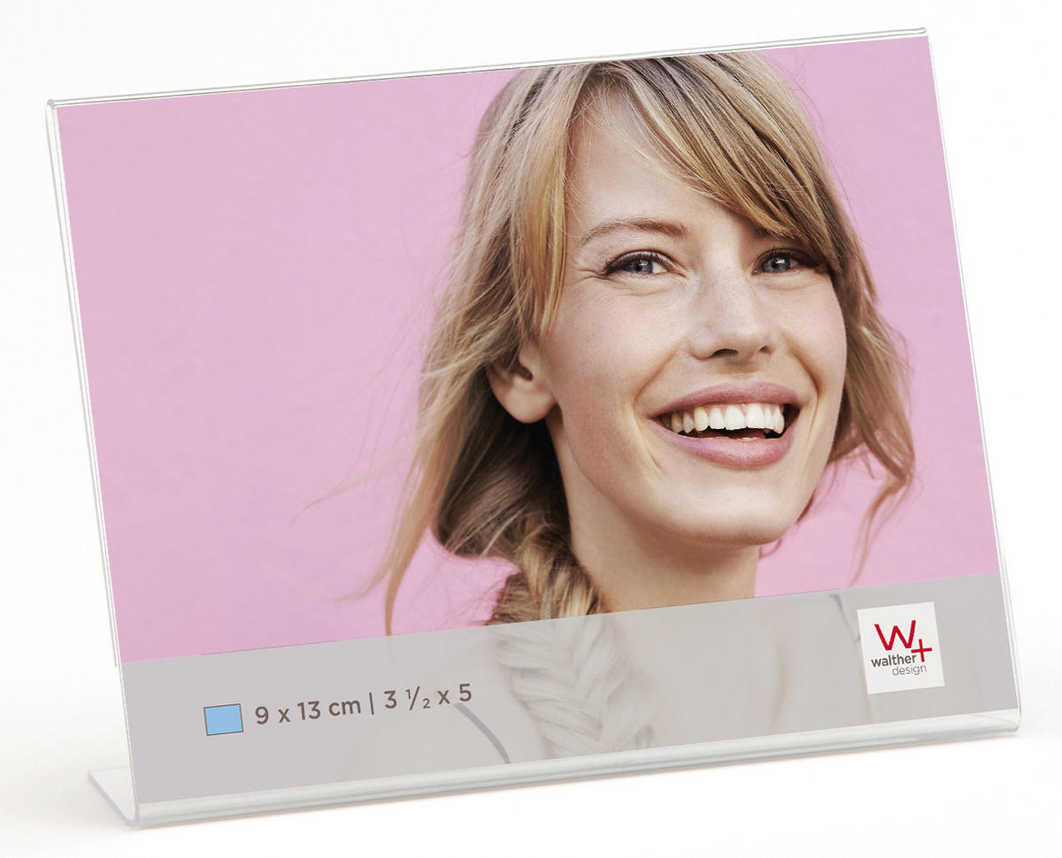 BILDERRAHMEN Kunstglas Rahmen 9X13 cm Querformat - Transparent, Glas (10/13.3/3cm) - walther design