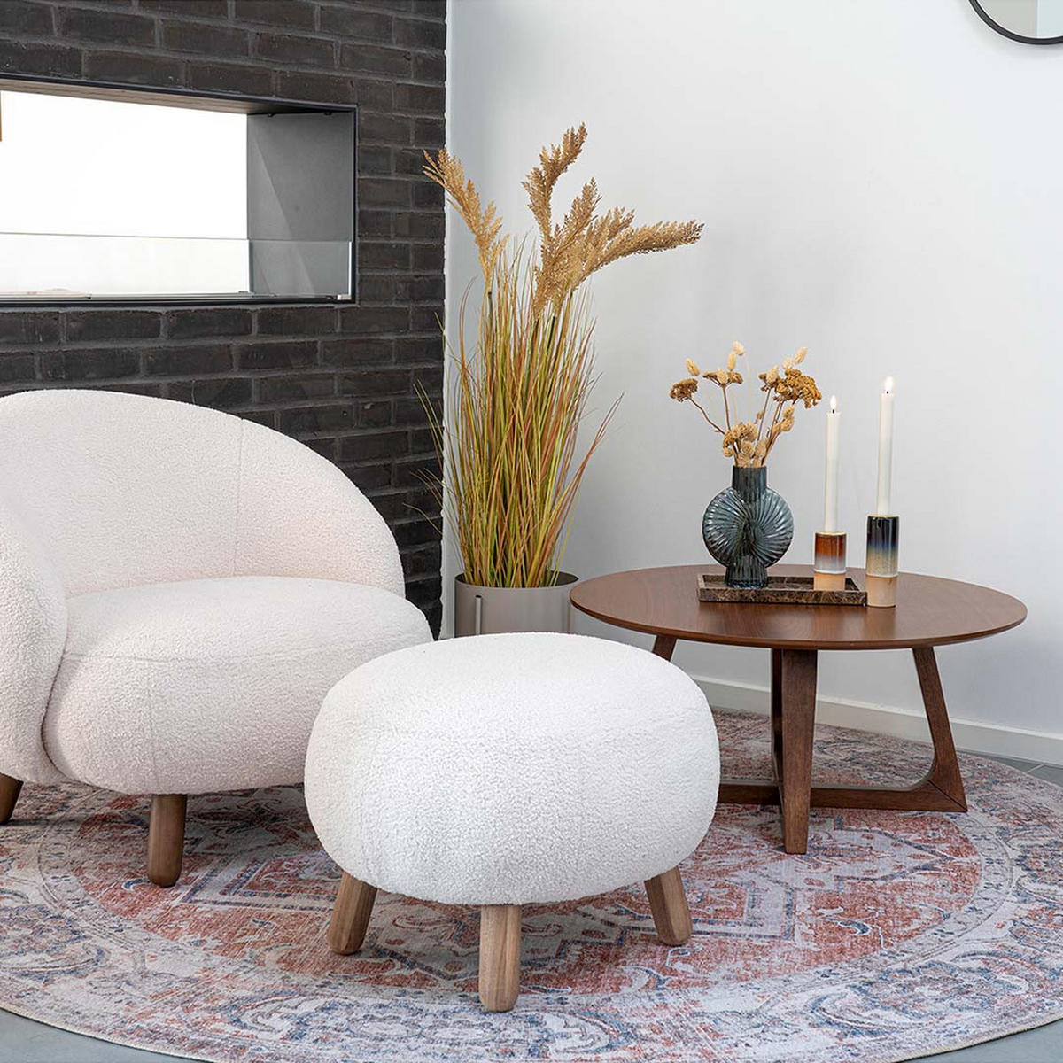 COUCHTISCH in Wallnuss Dekor - Braun, Holzwerkstoff (75/75/36cm) - ebuy24