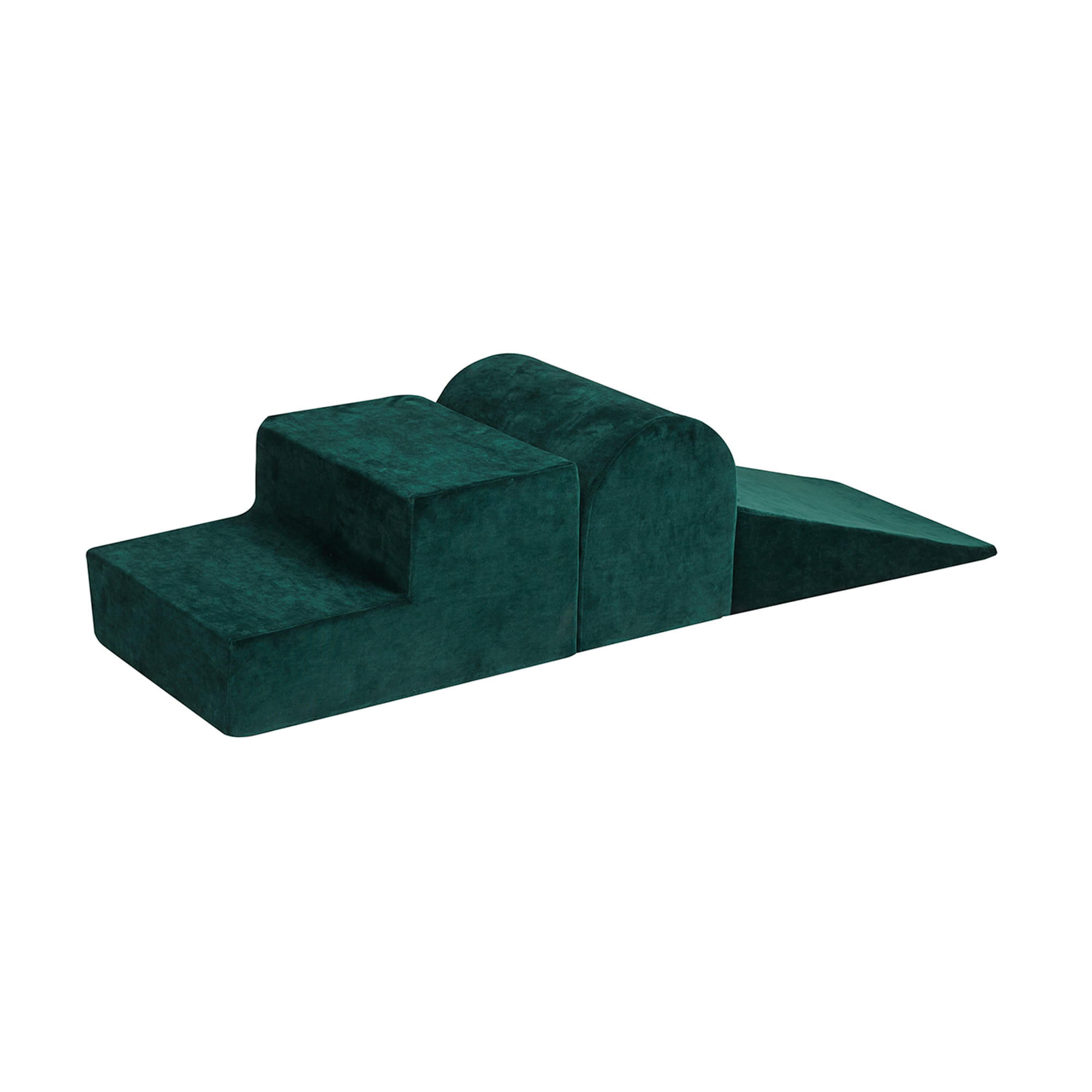 SCHAUMSTOFF-BAUSTEINE für Kinder, Samt, Dunkelgrün - Dunkelgrün, Textil (145/30/145cm) - MeowBaby