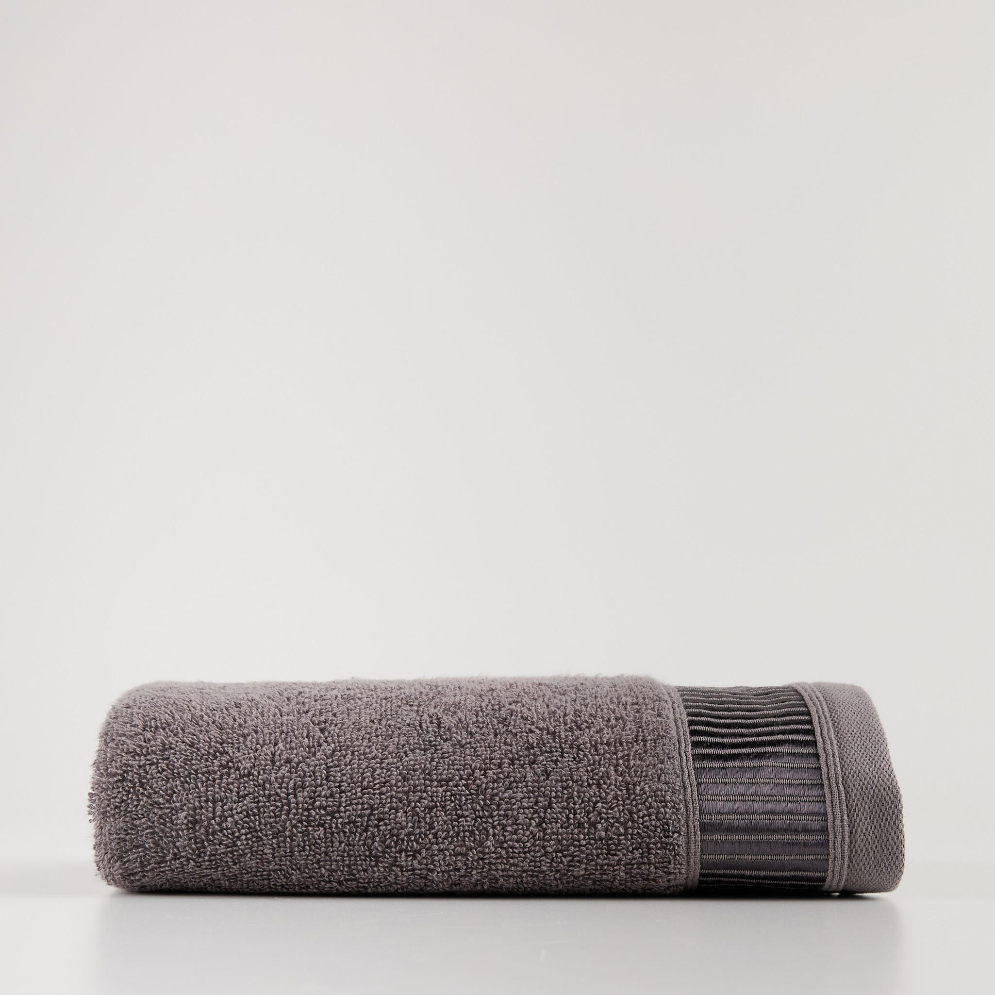 BADETUCH Alicanty - Dunkelgrau, Textil (50/90cm) - home&you