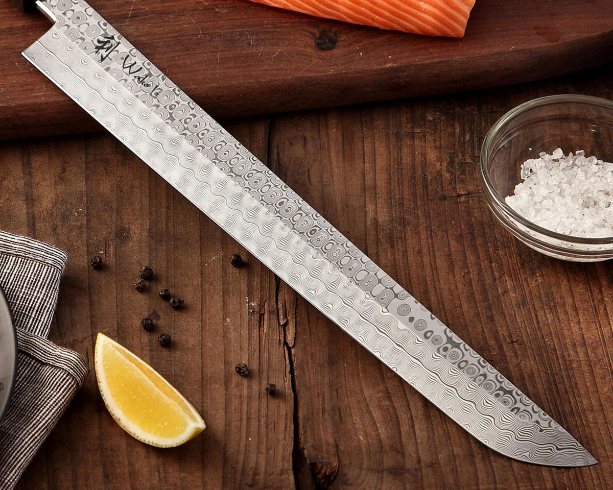 SASHIMIMESSER 28 cm - Braun, Holz/Metall (43cm) - Wakoli