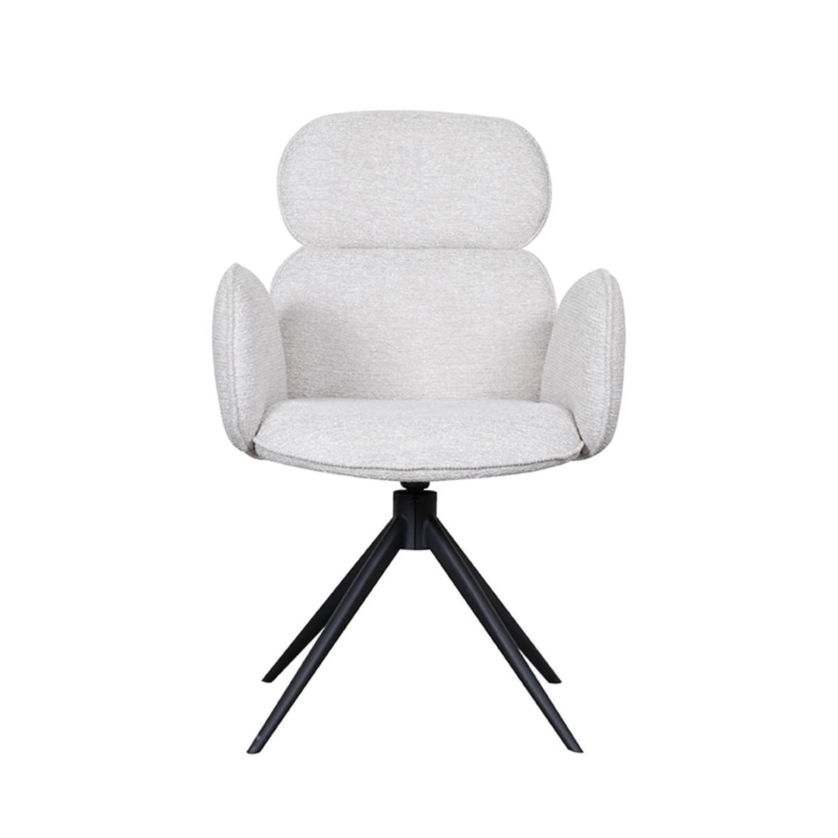 ESSZIMMERSTUHL Vidar Beige 62/58/91 cm 2er-Set - Beige, Textil (58/91/62cm) - LABEL51