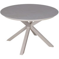 GARTENTISCH Malaga - Beige, Metall (120/120/76cm) - Mr. Deko