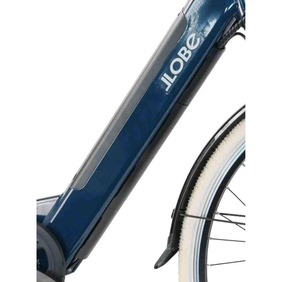 CITY E-BIKE 28" MILLENIUM 7G - Blau, Metall (110cm) - LLOBE