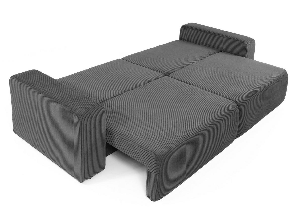 SCHLAFSOFA Piano Cord - Schwarz/Rosa, Holz/Kunststoff (245/82/92cm) - MIRJAN24