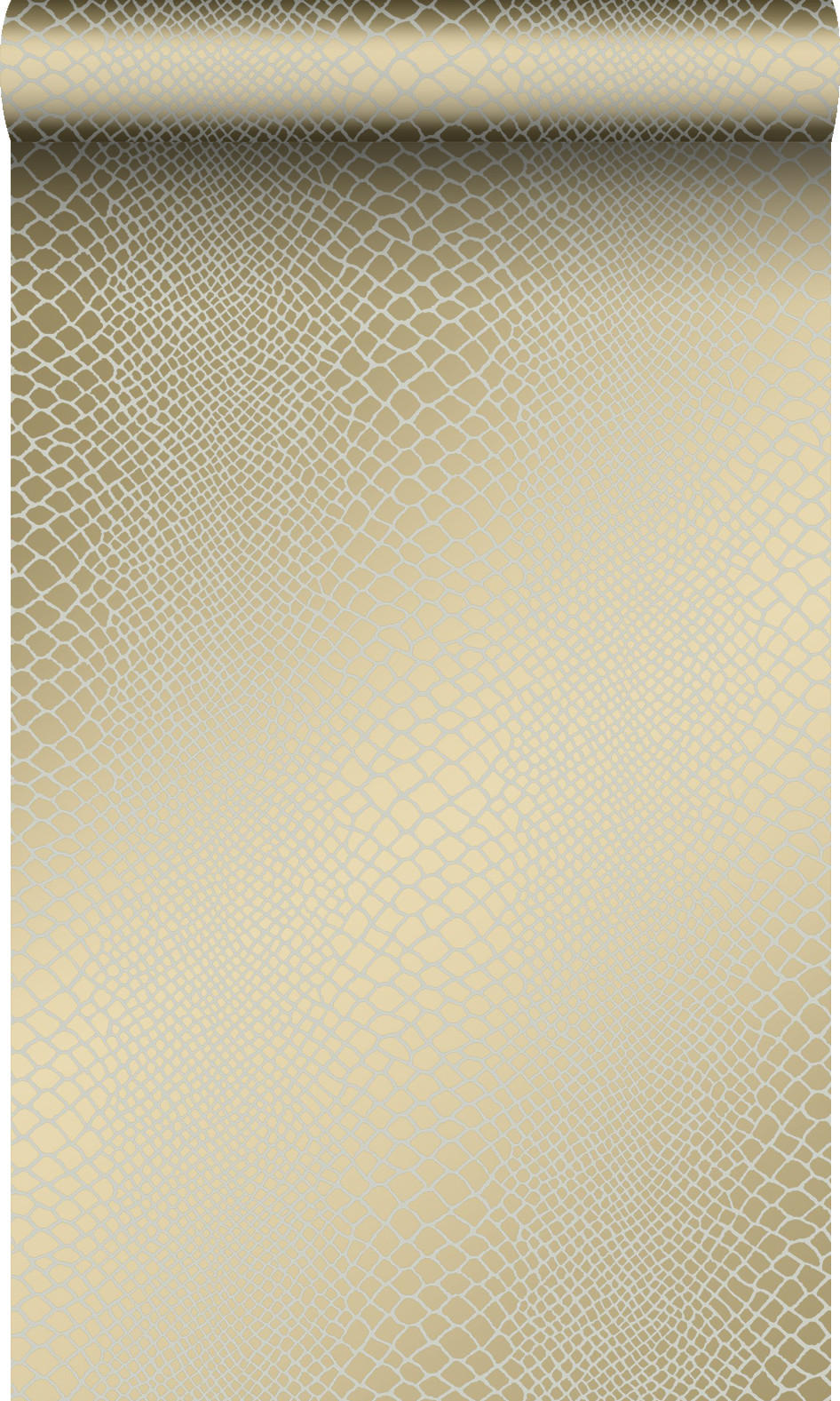 TAPETE Schlangenhaut-Motiv 53 cm x 10.05 m - Gelb, Papier (53/1000cm) - Origin Wallcoverings