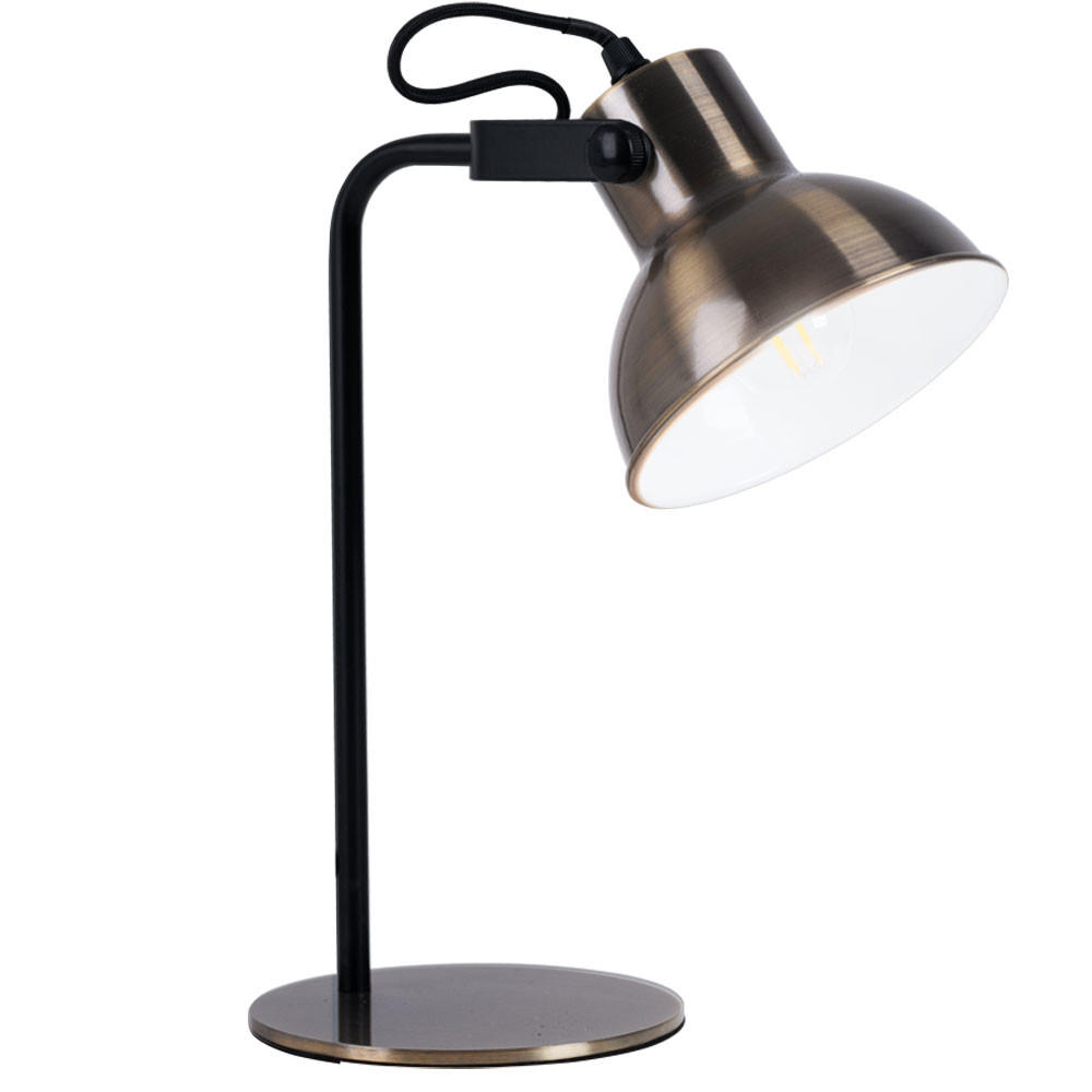 TISCHLEUCHTE Spot Messing Schwarz - Messingfarben, Metall (15/29/33.5cm) - Brilliant